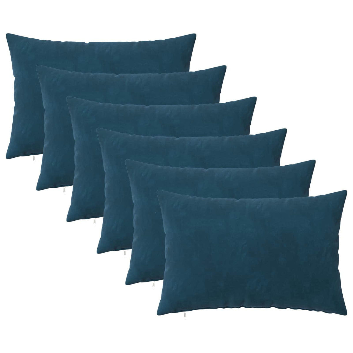 Presvlaka za jastuk 6 pcs HEERLEN Plava 40 x 60 cm Baršun