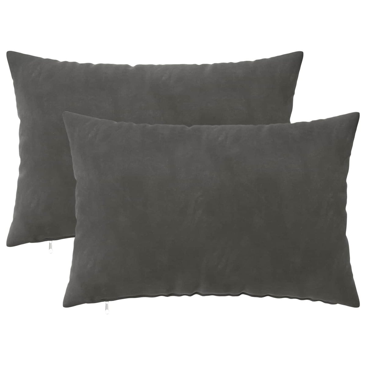Presvlaka za jastuk 2 pcs HEERLEN Tamnosiva 40 x 60 cm Baršun