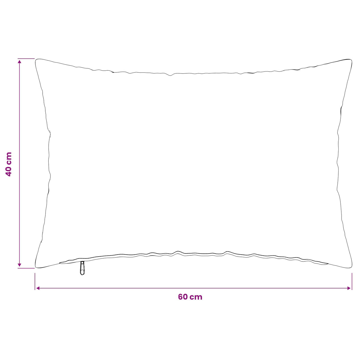Presvlaka za jastuk 2 pcs HEERLEN Krem 40 x 60 cm Bouclé