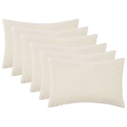 Presvlaka za jastuk 6 pcs HEERLEN Krem 40 x 60 cm Bouclé