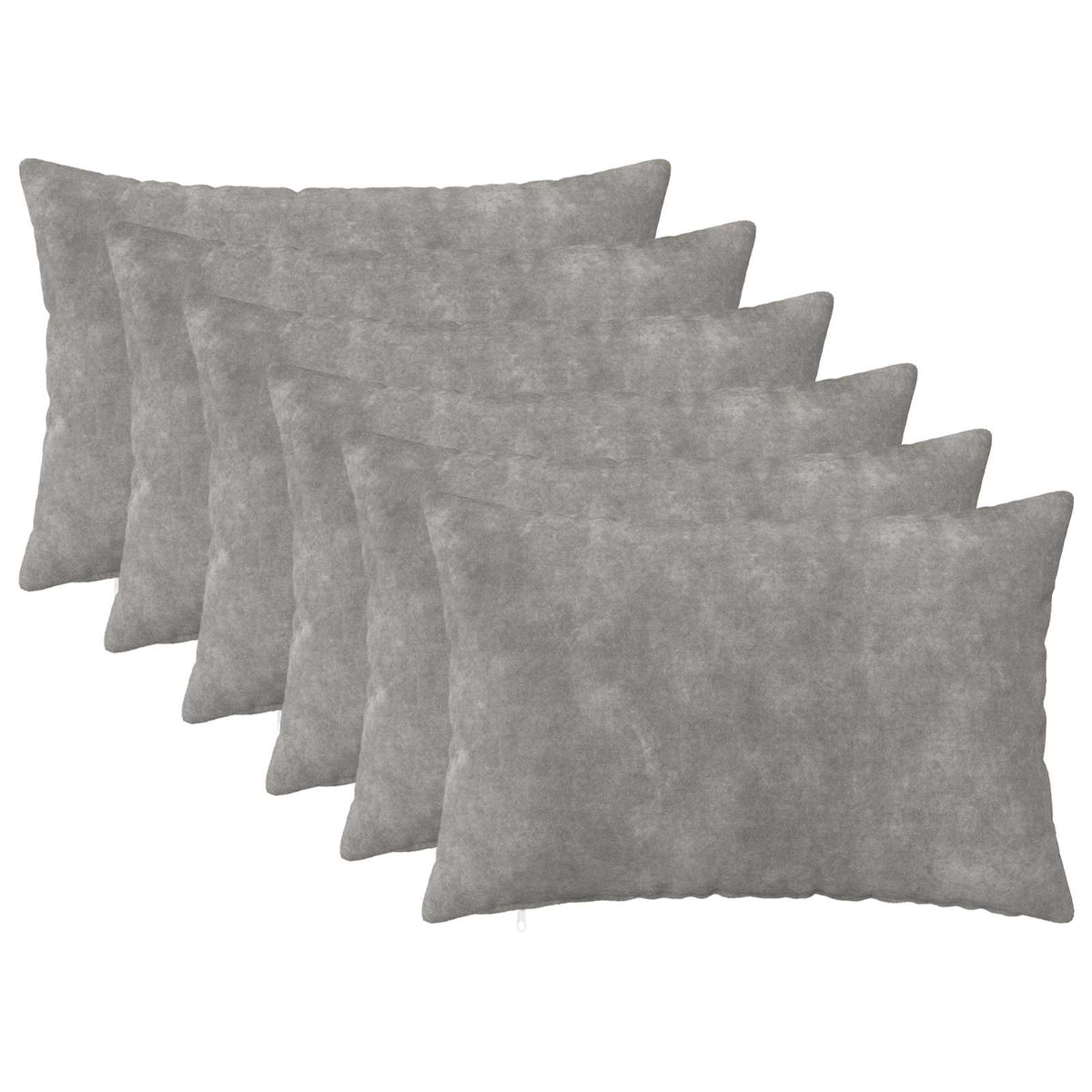 Presvlaka za jastuk 6 pcs HEERLEN Svjetlosiva 40 x 60 cm