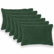 Presvlaka za jastuk 6 pcs HEERLEN Tamnozelena 40 x 60 cm Bouclé