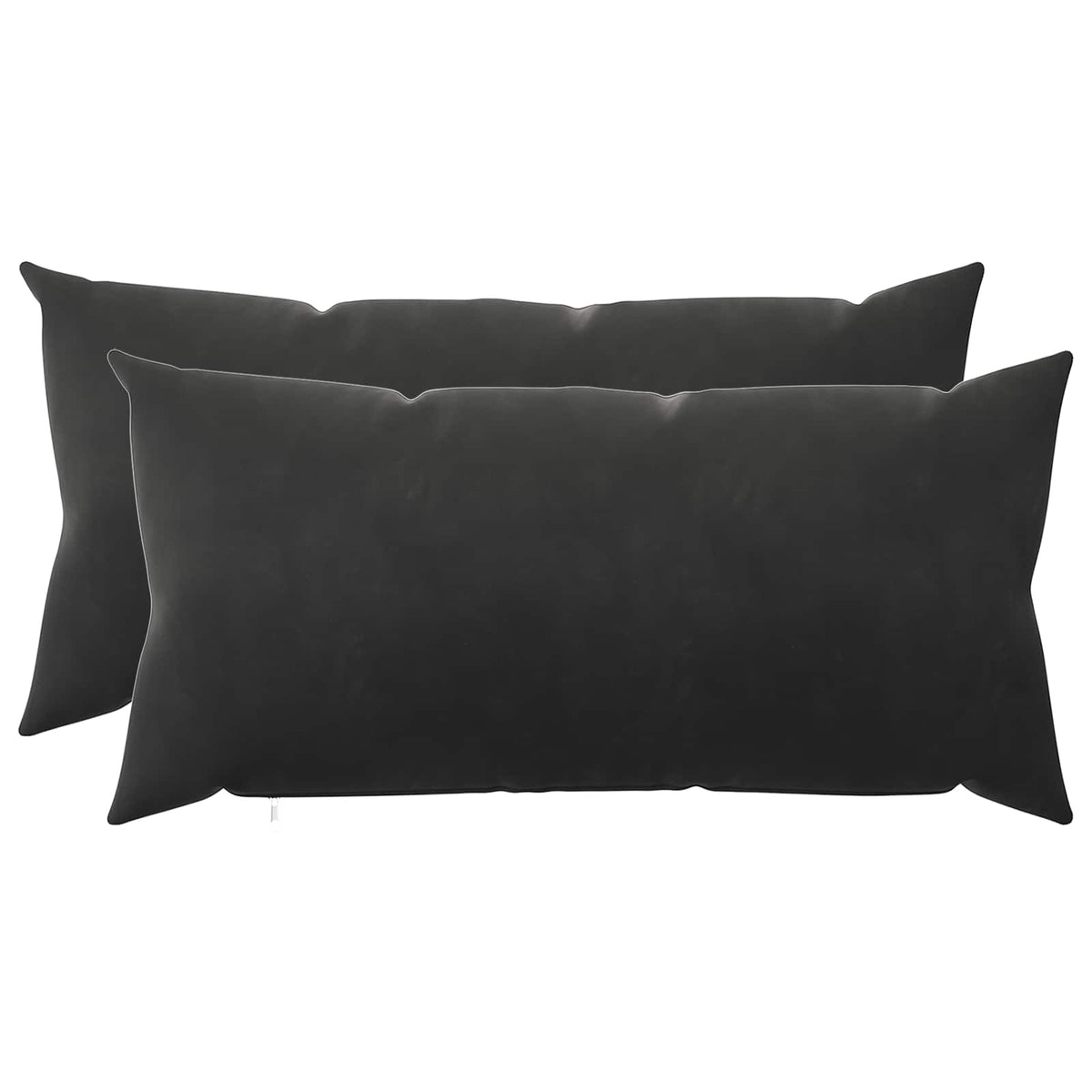 Presvlaka za jastuk 2 pcs HEERLEN Crna 40 x 70 cm Baršun