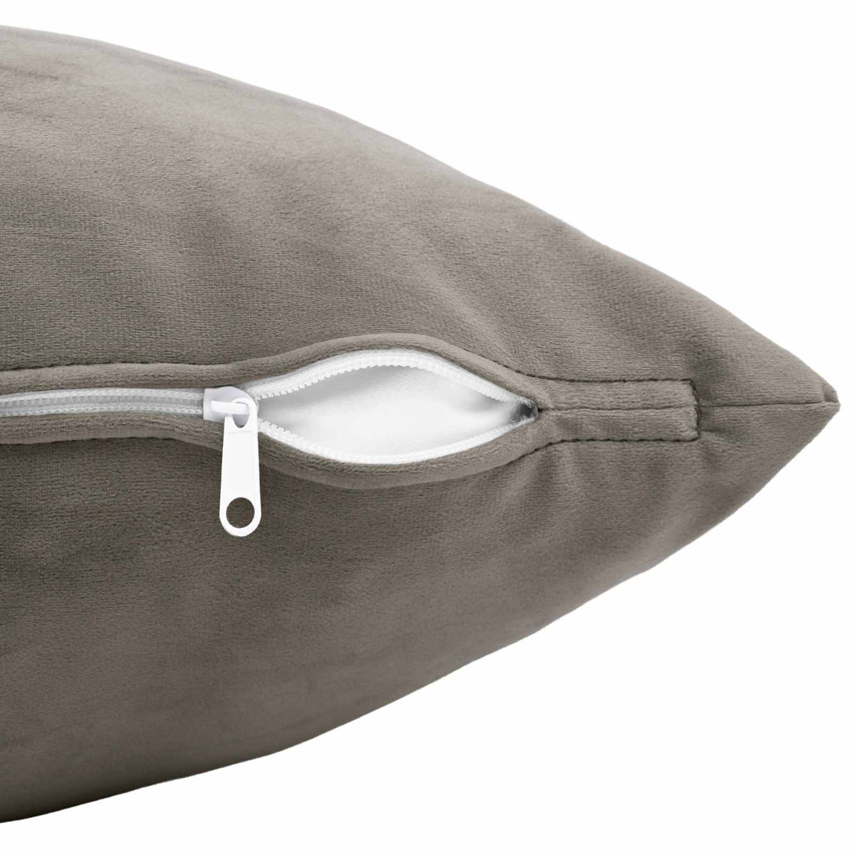 Presvlaka za jastuk 2 pcs HEERLEN Svjetlosiva 40 x 80 cm Baršun