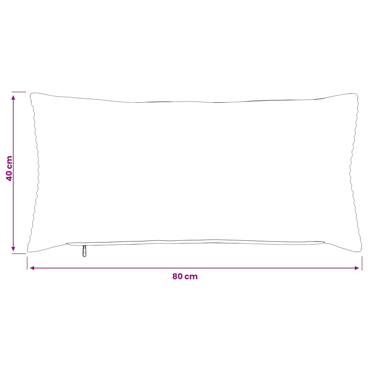 Presvlaka za jastuk 12 pcs HEERLEN Tamnosiva 40 x 80 cm Kord