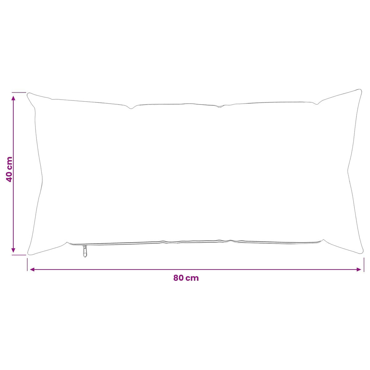 Presvlaka za jastuk 2 pcs HEERLEN Krem 40 x 80 cm Bouclé