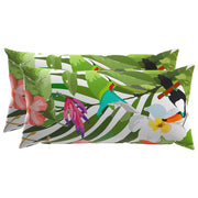 Presvlaka za jastuk 2 pcs HEERLEN Crna 40 x 80 cm Poliester