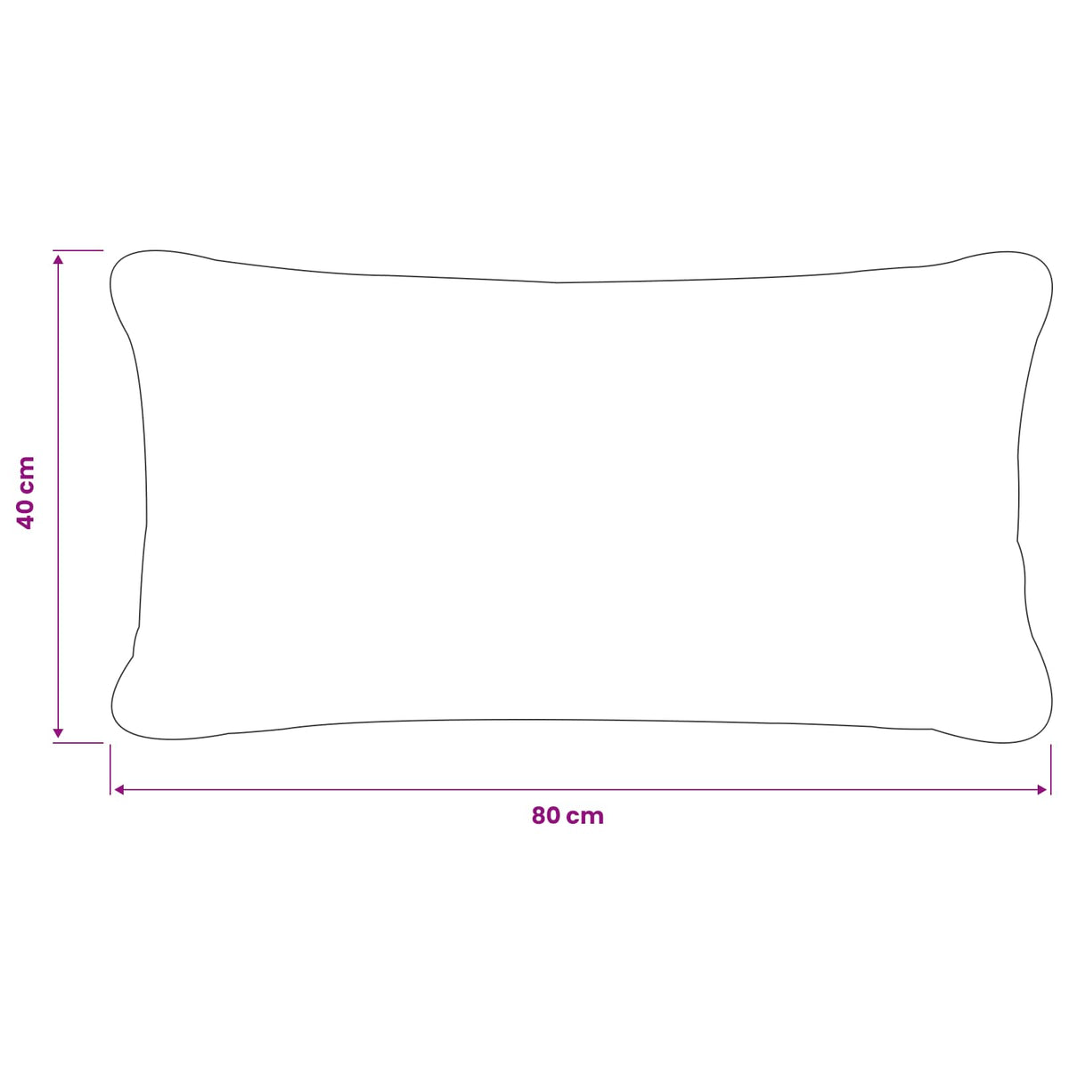 Presvlaka za jastuk 12 pcs HEERLEN Tamnozelena 40 x 80 cm