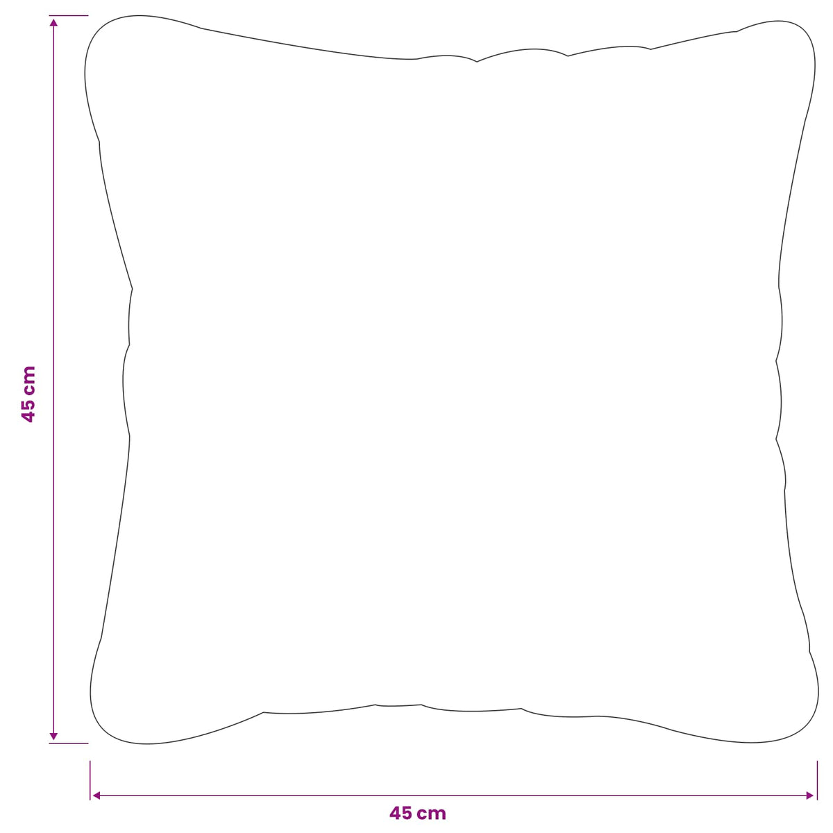 Presvlaka za jastuk 12 pcs HEERLEN Svjetloplava 45 x 45 cm