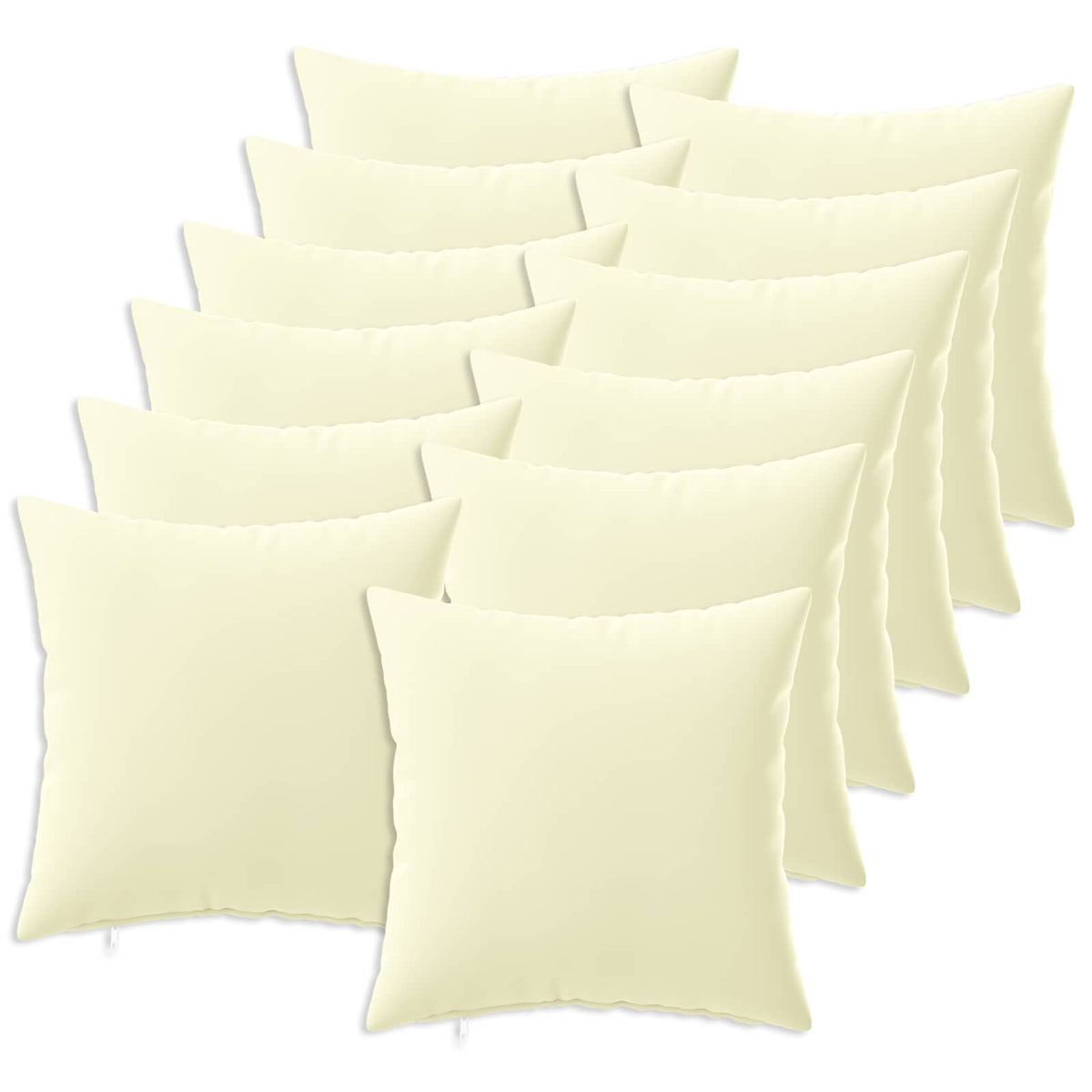 Presvlaka za jastuk 12 pcs HEERLEN Krem 50 x 50 cm Poliester