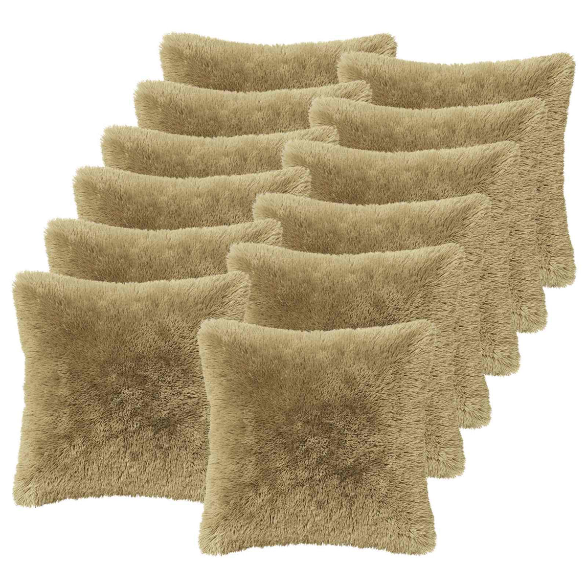 Presvlaka za jastuk 12 pcs HEERLEN Svijetlo zelena 50 x 50 cm
