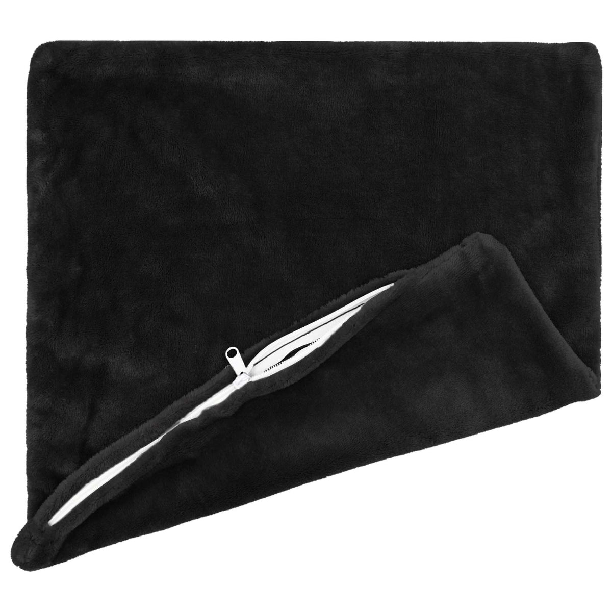 Presvlaka za jastuk 2 pcs HEERLEN Crna 50 x 50 cm Flanel