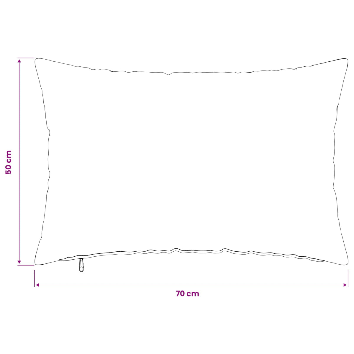Presvlaka za jastuk 6 pcs HEERLEN Morska plava 50 x 70 cm