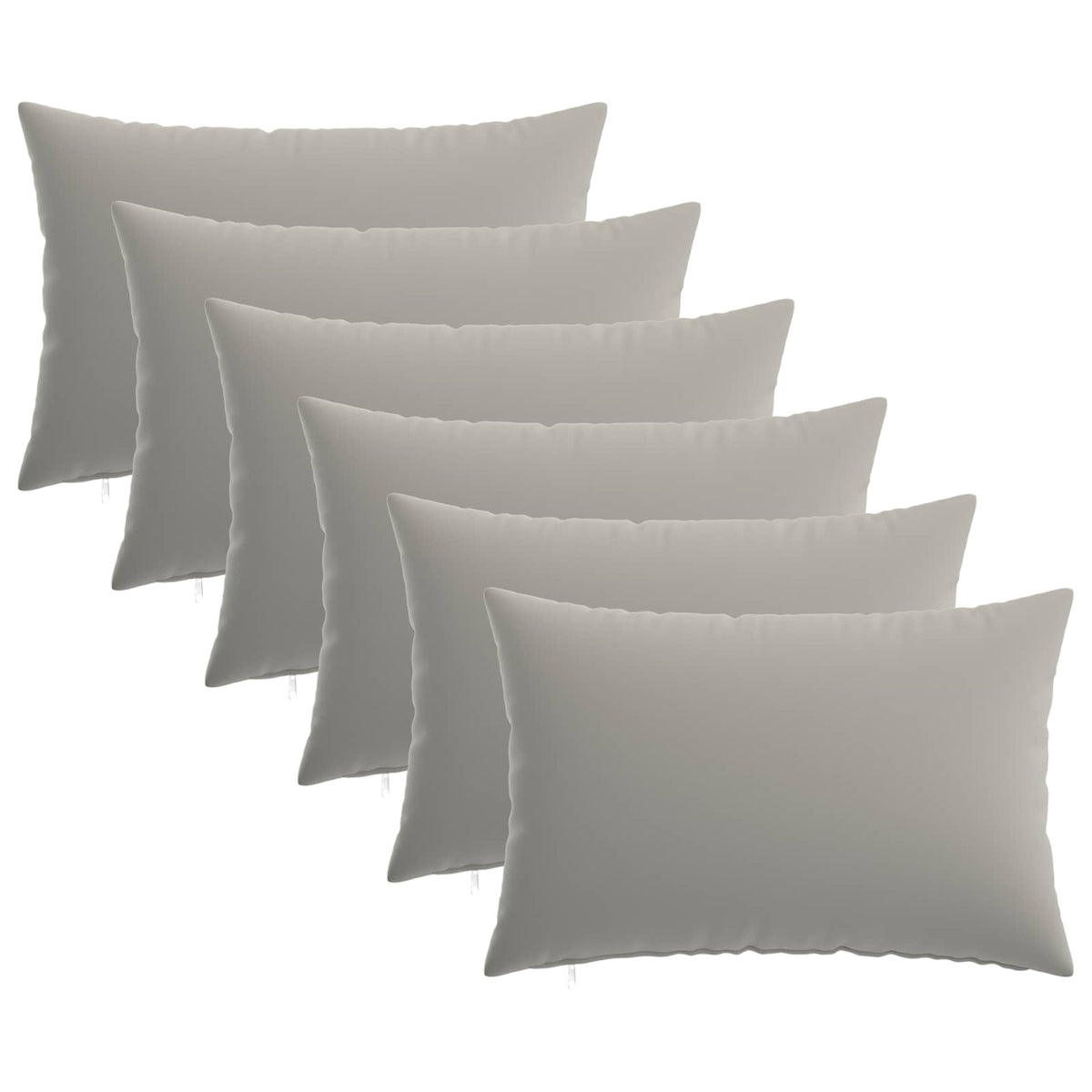 Presvlaka za jastuk 6 pcs HEERLEN Siva 50 x 70 cm Poliester