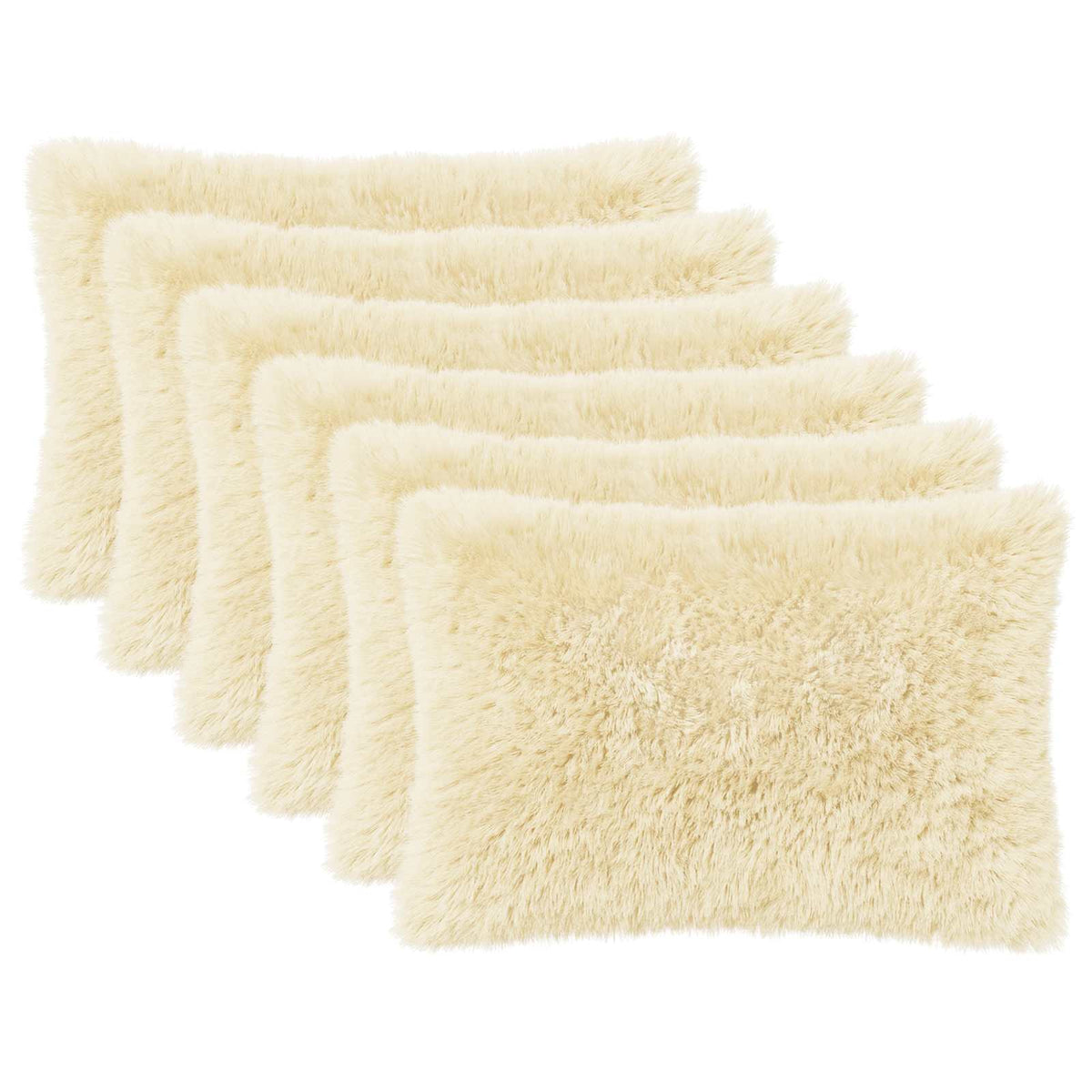Presvlaka za jastuk 6 pcs HEERLEN Krem 50 x 70 cm PV flis