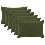 Presvlaka za jastuk 6 pcs HEERLEN Zelena 50 x 75 cm
