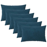 Presvlaka za jastuk 6 pcs HEERLEN Plava 50 x 80 cm Baršun
