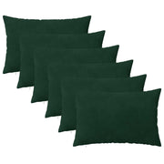 Presvlaka za jastuk 6 pcs HEERLEN Tamnozelena 50 x 80 cm Baršun