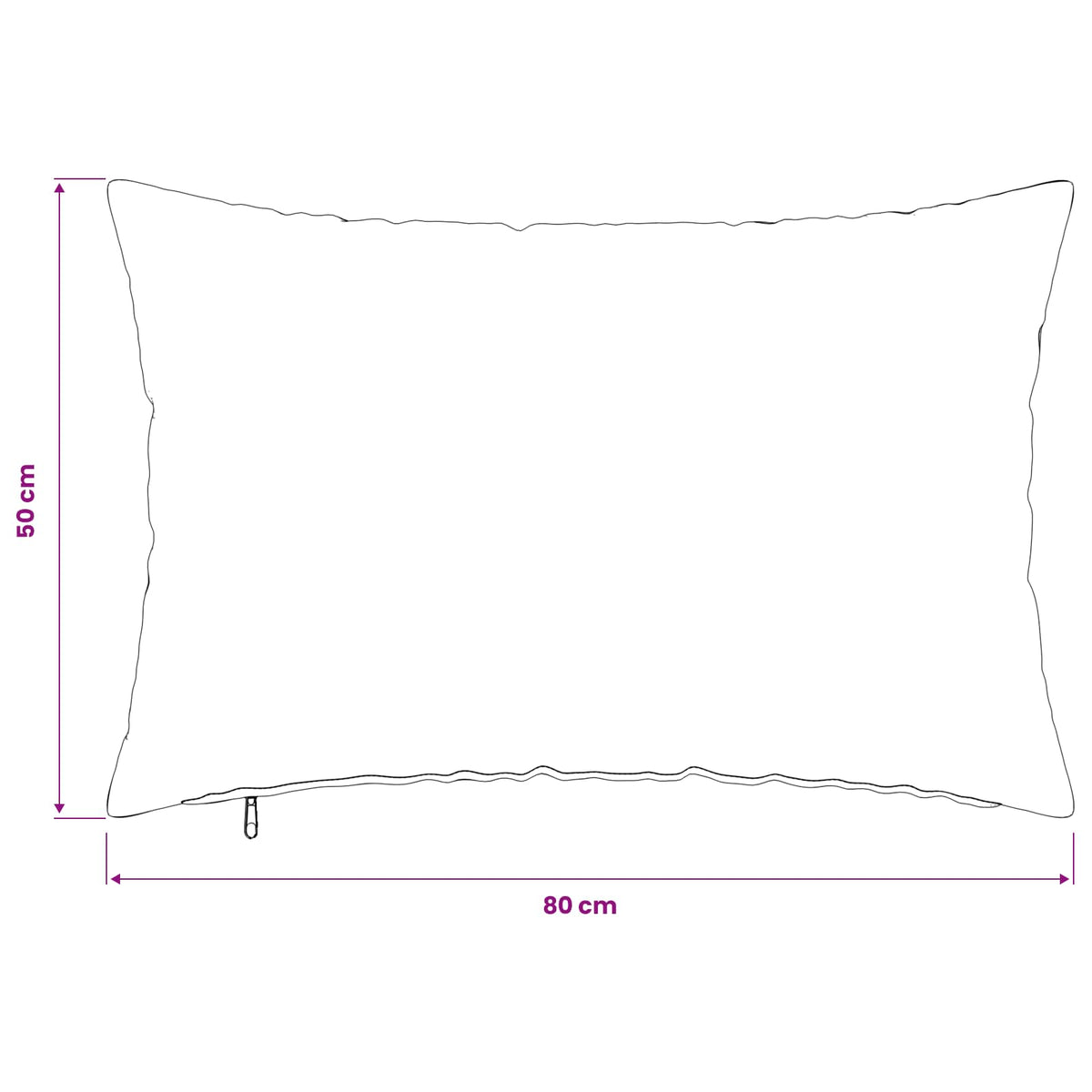 Presvlaka za jastuk 2 pcs HEERLEN Ružičasta 50 x 80 cm Bouclé