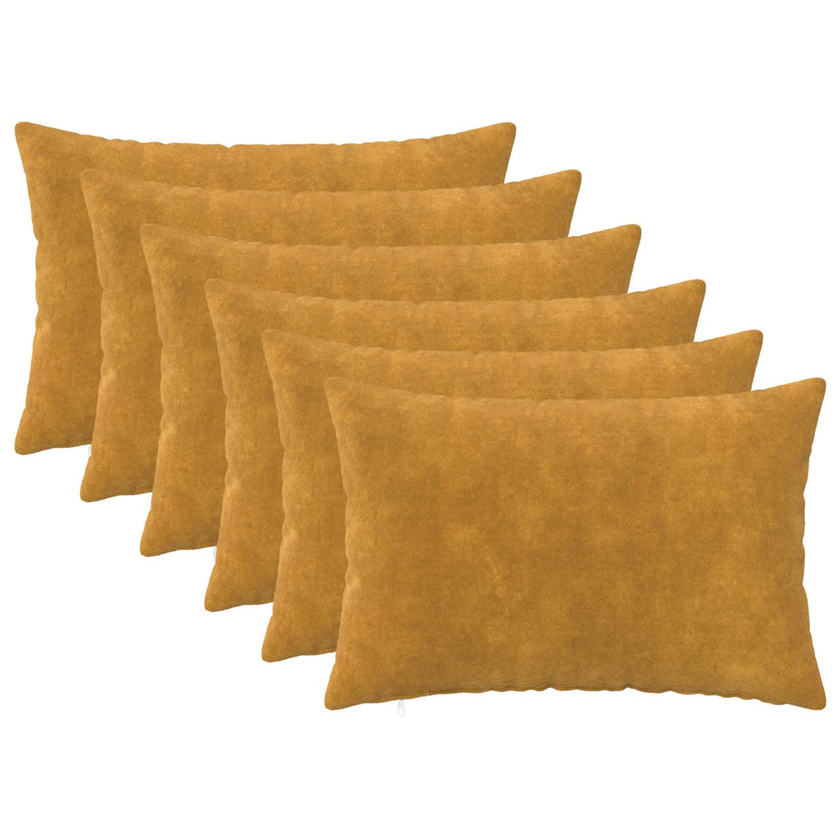 Presvlaka za jastuk 6 pcs HEERLEN Žuta 50 x 80 cm