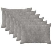 Presvlaka za jastuk 6 pcs HEERLEN Svjetlosiva 50 x 80 cm