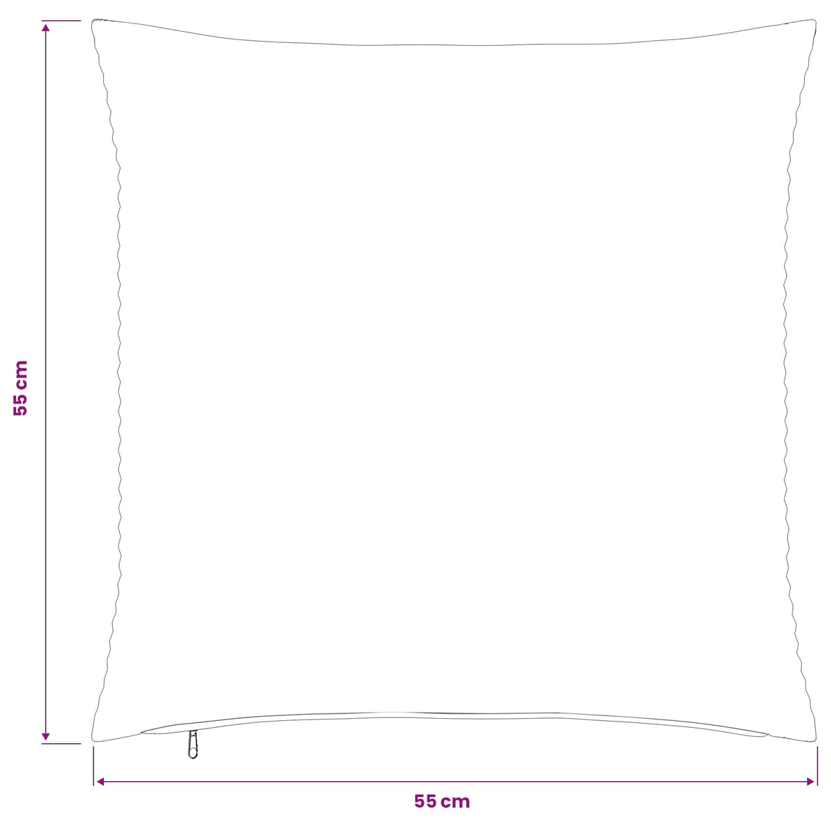 Presvlaka za jastuk 2 pcs HEERLEN Antracit 55 x 55 cm Kord