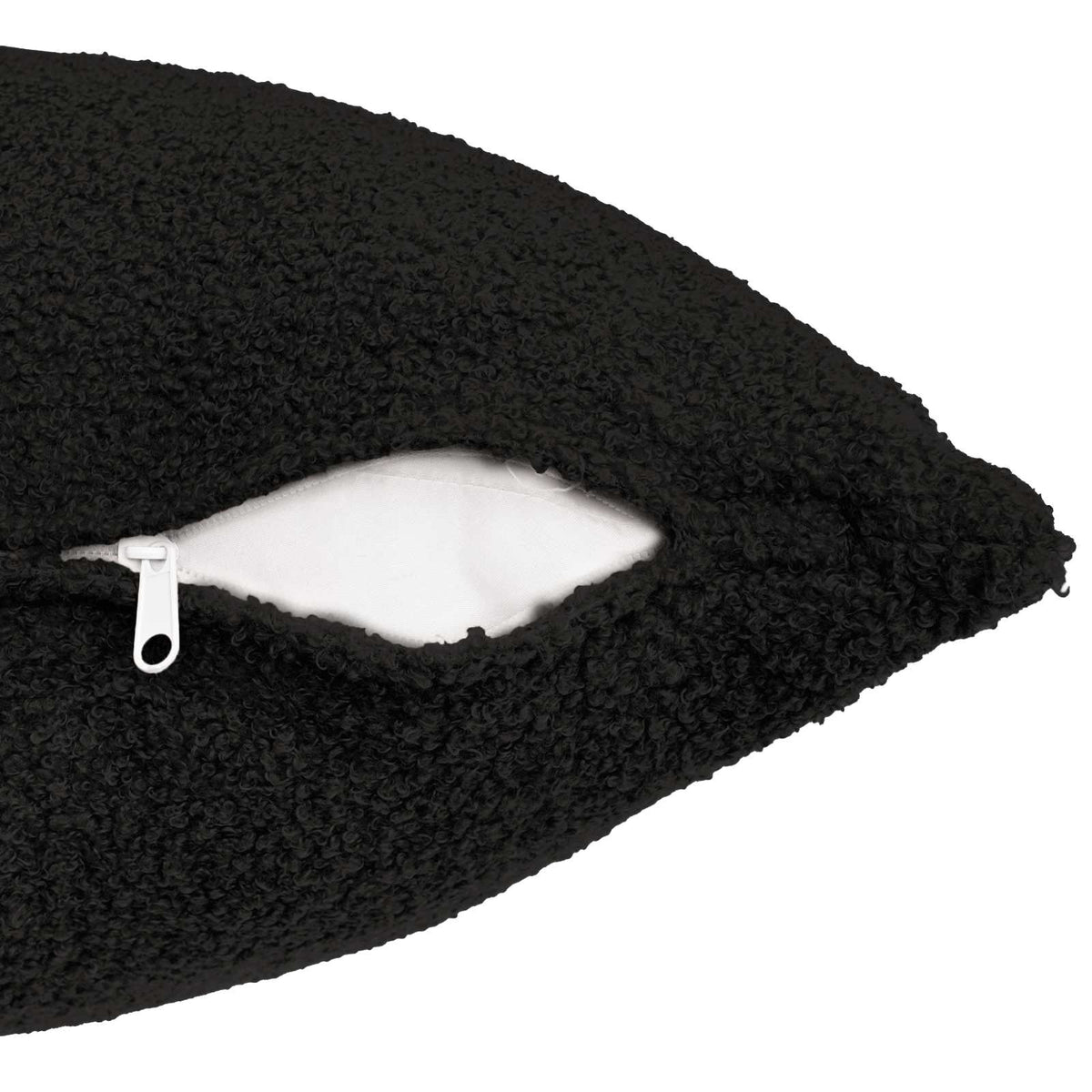 Presvlaka za jastuk 2 pcs HEERLEN Crna 55 x 55 cm Bouclé