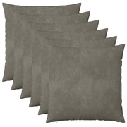 Presvlaka za jastuk 6 pcs HEERLEN Svjetlosiva 60 x 60 cm Baršun