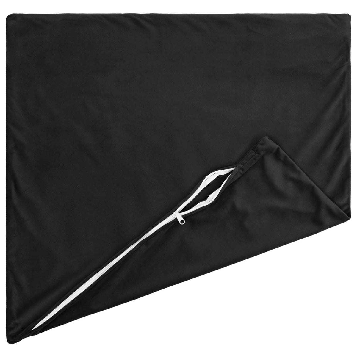 Presvlaka za jastuk 6 pcs HEERLEN Crna 60 x 60 cm Baršun