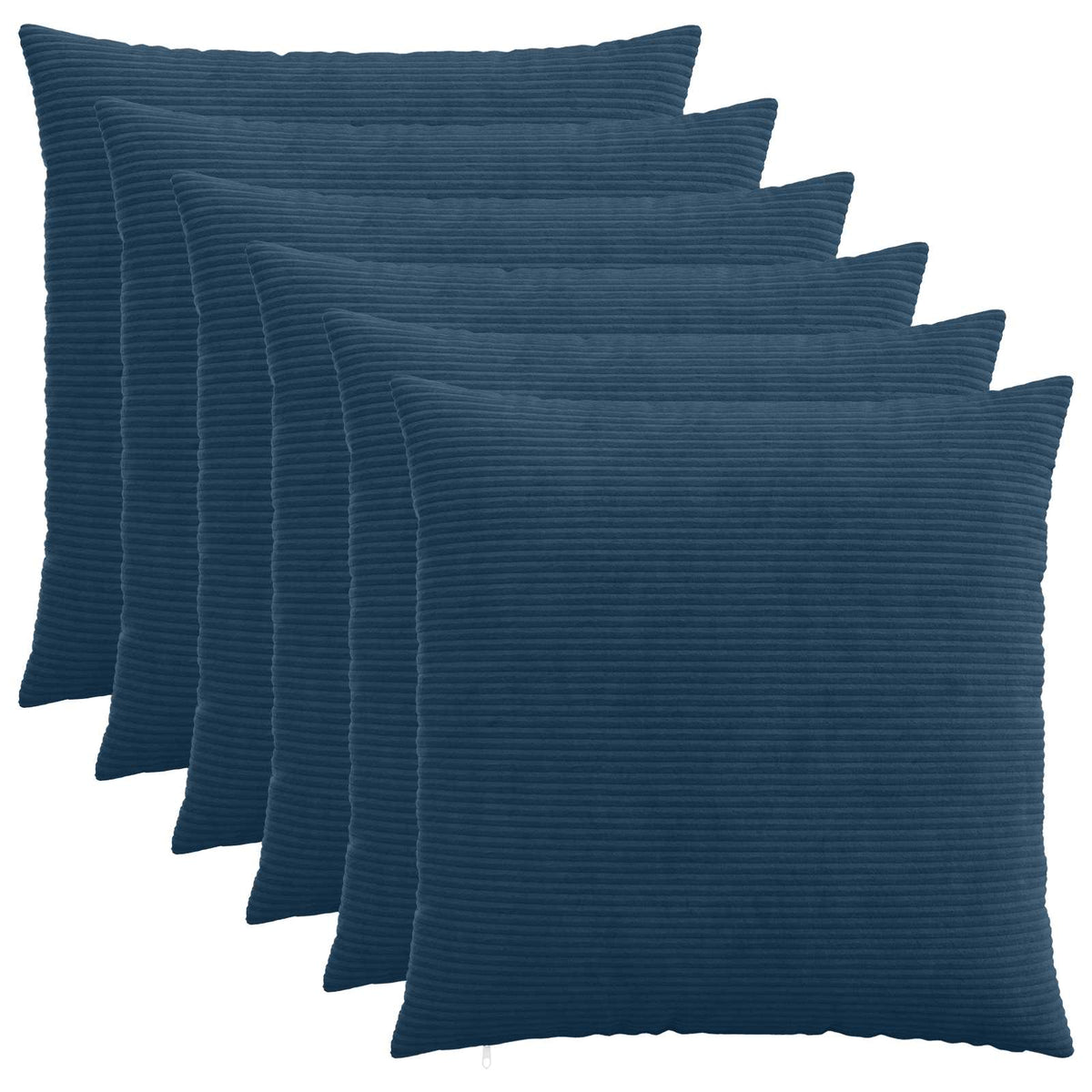 Presvlaka za jastuk 6 pcs HEERLEN Mornarsko plava 60 x 60 cm