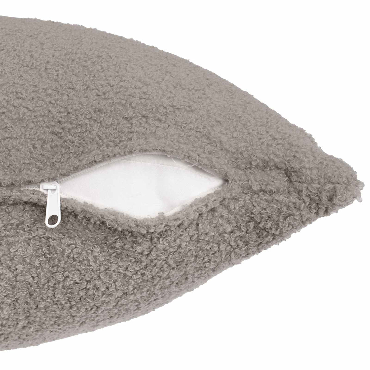 Presvlaka za jastuk 2 pcs HEERLEN Svjetlosiva 60 x 60 cm Bouclé