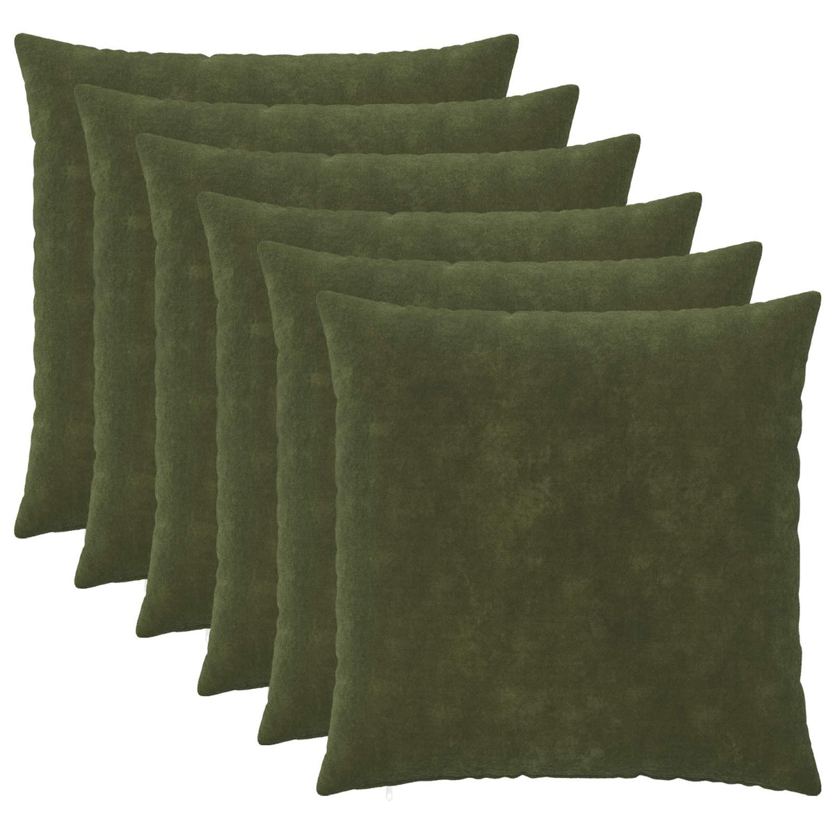 Presvlaka za jastuk 6 pcs HEERLEN Zelena 60 x 60 cm