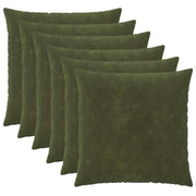 Presvlaka za jastuk 6 pcs HEERLEN Zelena 60 x 60 cm