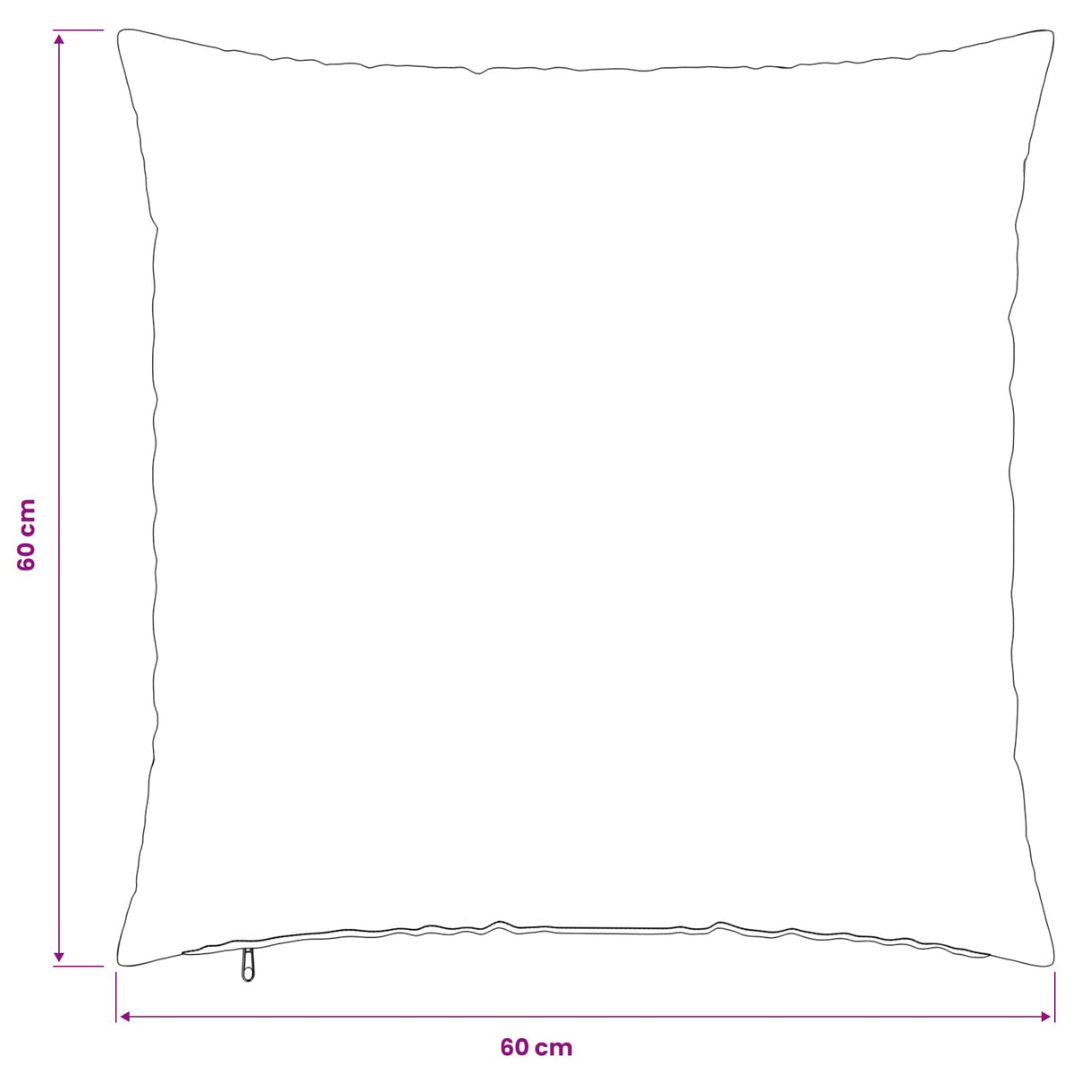 Presvlaka za jastuk 6 pcs HEERLEN Uzorak lista 60 x 60 cm