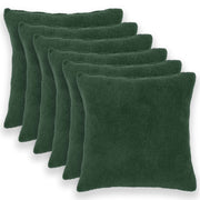 Presvlaka za jastuk 6 pcs HEERLEN Tamnozelena 60 x 60 cm Bouclé