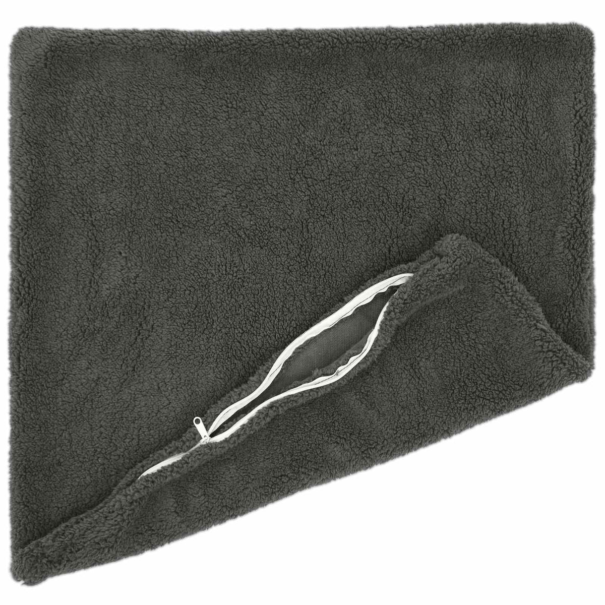 Presvlaka za jastuk 6 pcs HEERLEN Tamnosiva 60 x 60 cm Bouclé