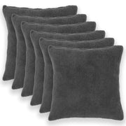 Presvlaka za jastuk 6 pcs HEERLEN Tamnosiva 60 x 60 cm Bouclé