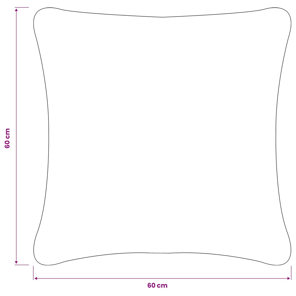 Presvlaka za jastuk 6 pcs HEERLEN Tamnosiva 60 x 60 cm Bouclé