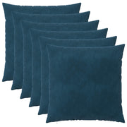Presvlaka za jastuk 6 pcs HEERLEN Plava 65 x 65 cm Baršun