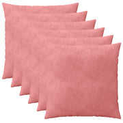 Presvlaka za jastuk 6 pcs HEERLEN Ružičasta 65 x 65 cm Baršun