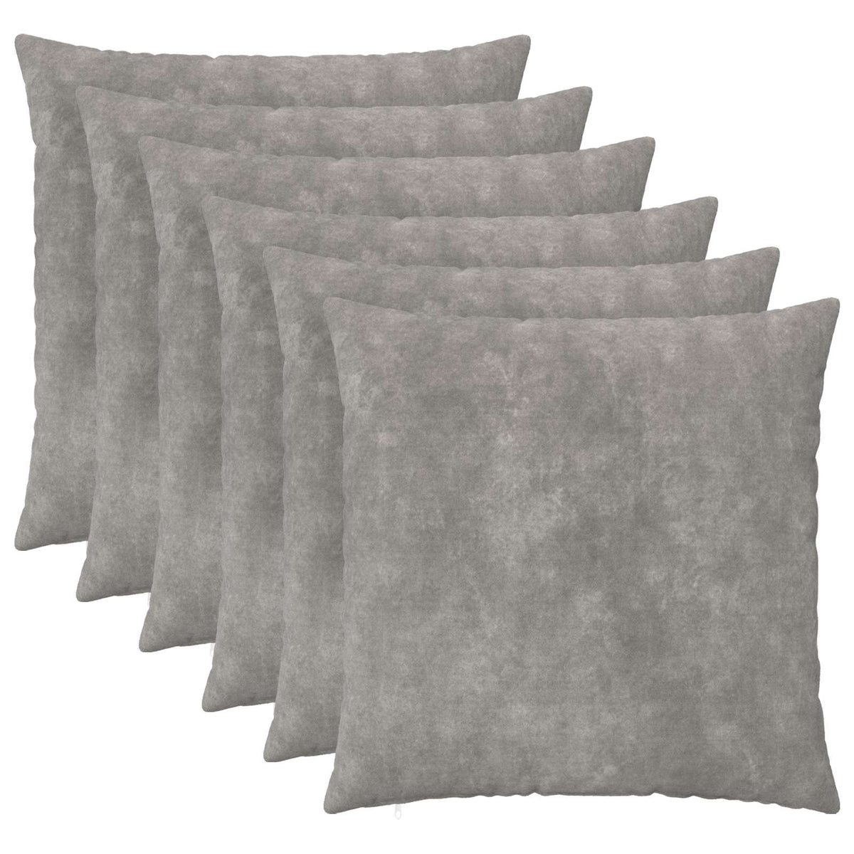 Presvlaka za jastuk 6 pcs HEERLEN Svjetlosiva 65 x 65 cm