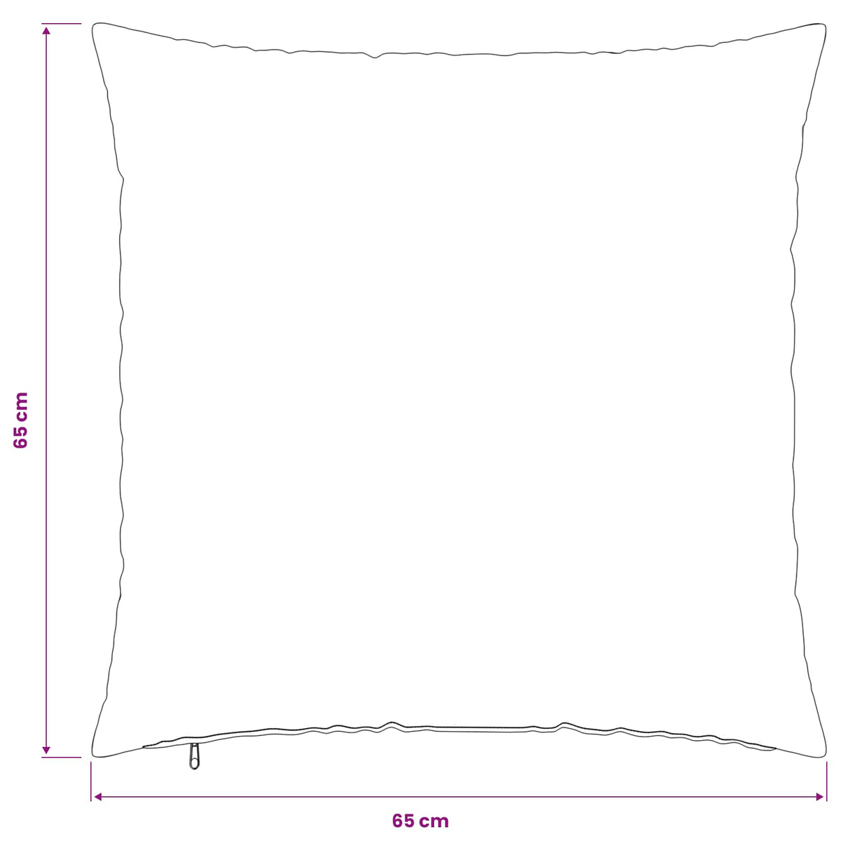 Presvlaka za jastuk 2 pcs HEERLEN Svjetloplava 65 x 65 cm