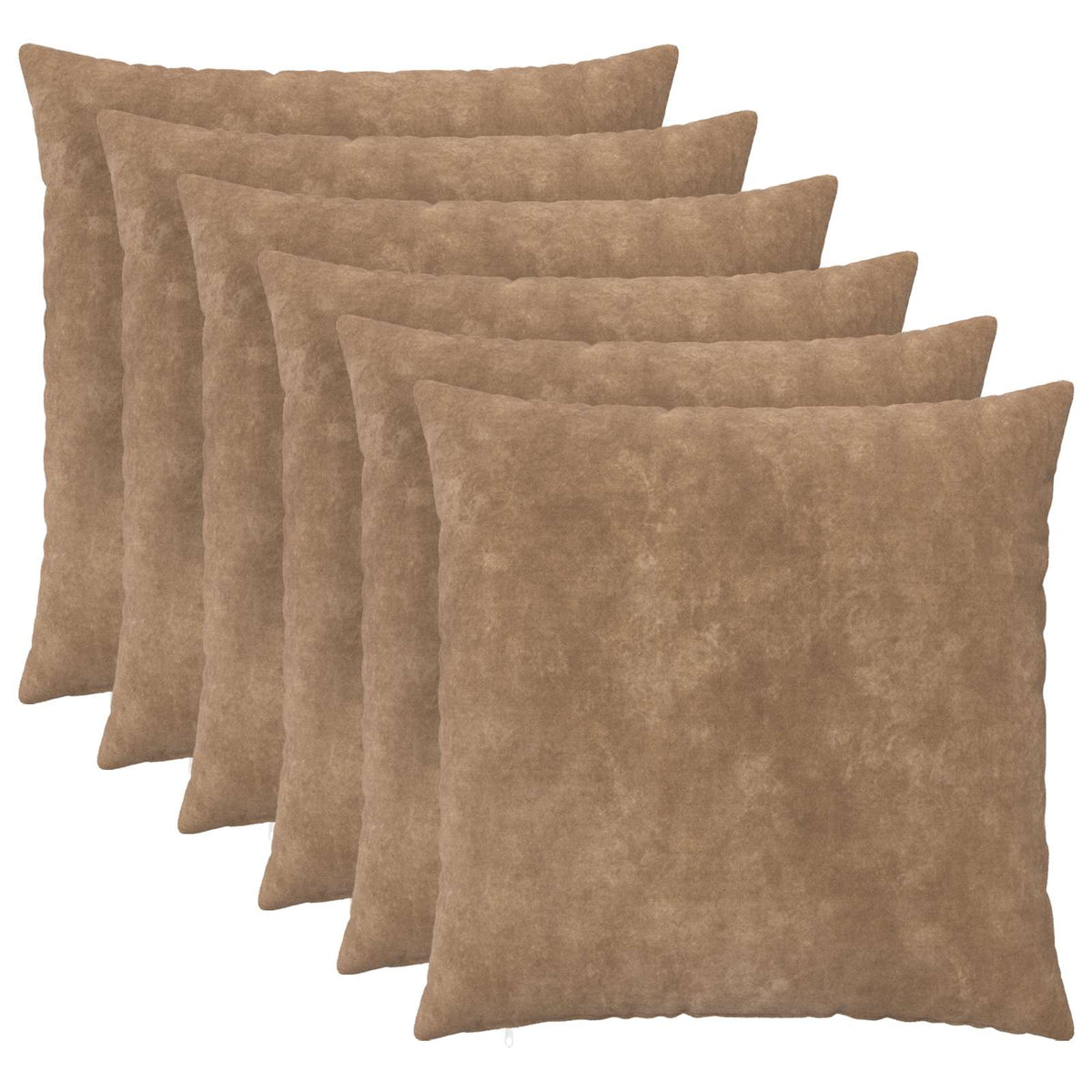 Presvlaka za jastuk 6 pcs HEERLEN Sivosmeđa 70 x 70 cm