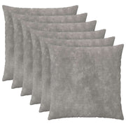 Presvlaka za jastuk 6 pcs HEERLEN Svjetlosiva 80 x 80 cm