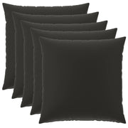 Presvlaka za jastuk 6 pcs HEERLEN Crna 80 x 80 cm Poliester
