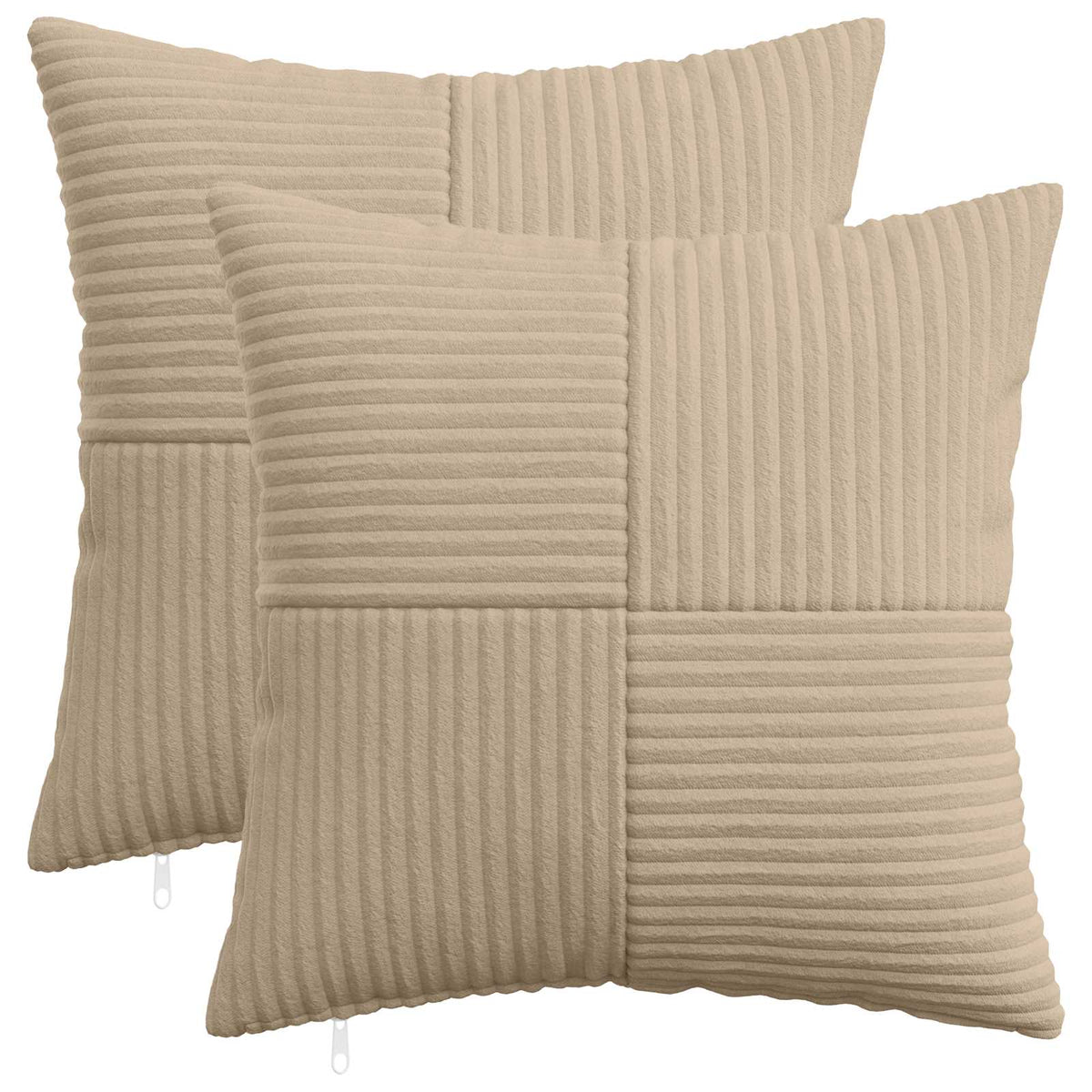 Presvlaka za jastuk 2 pcs ALMELO Sivosmeđa 35 x 35 cm Kord