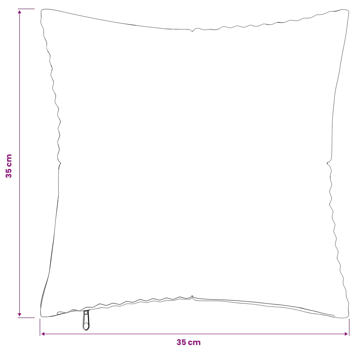 Presvlaka za jastuk 2 pcs ALMELO Sivosmeđa 35 x 35 cm Kord