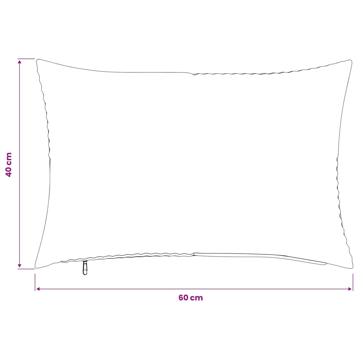 Presvlaka za jastuk 6 pcs ALMELO Svjetlosiva 40 x 60 cm Kord