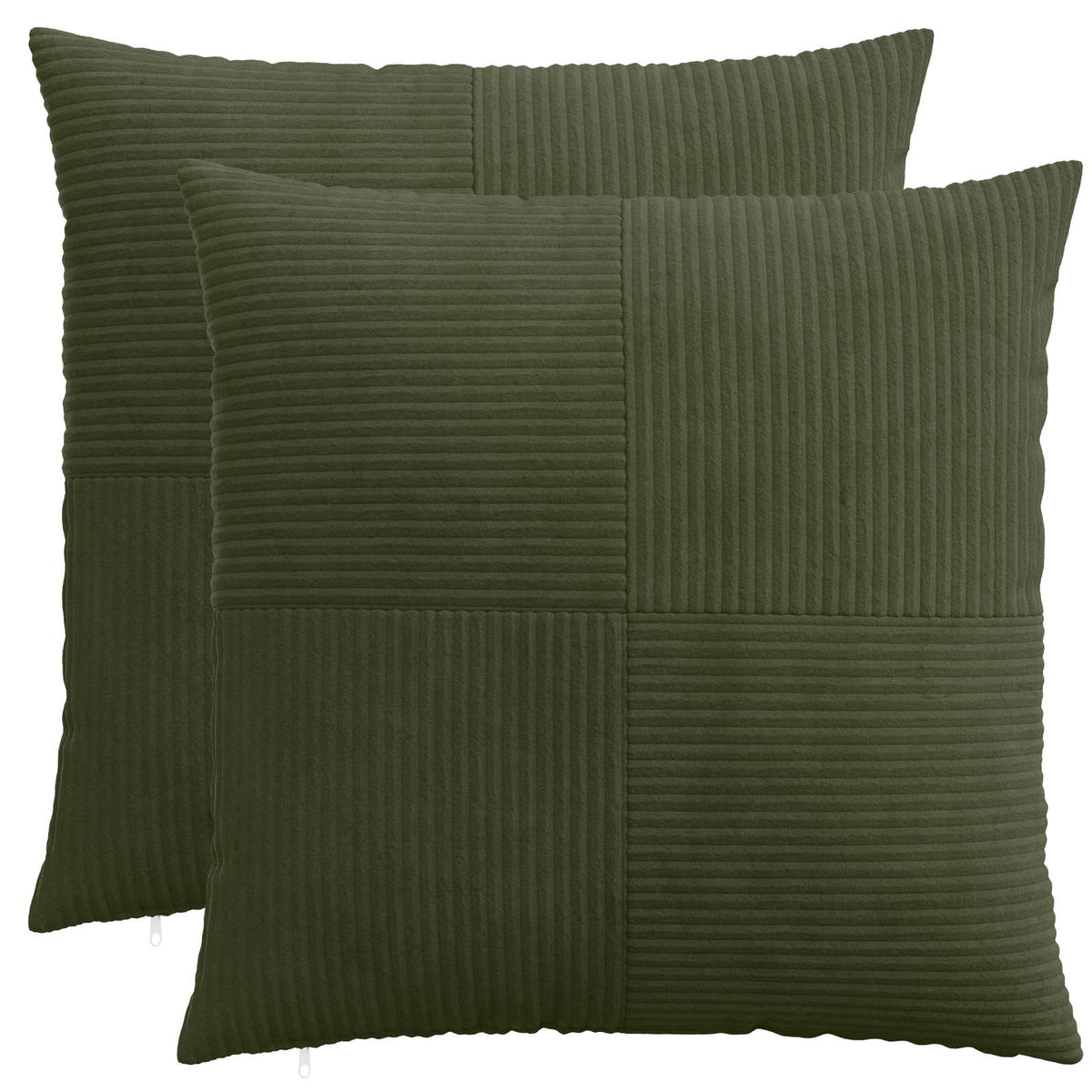 Presvlaka za jastuk 2 pcs ALMELO Zelena 55 x 55 cm Kord