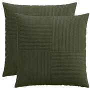Presvlaka za jastuk 2 pcs ALMELO Zelena 55 x 55 cm Kord
